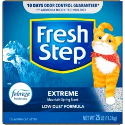 Fresh Step Extreme Scented Litter With The Power Of Febreze Clumping Cat Litter - Mountain Spring 19 Fresh Step Extreme Scented Litter With The Power Of Febreze Clumping Cat Litter - Mountain Spring -PawHut Store GUEST c58f6664 6e6a 4756 a754 77acdd39e287