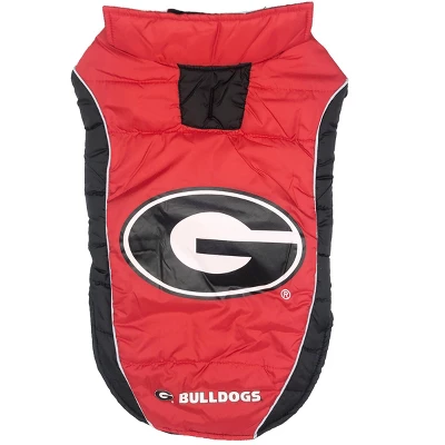 NCAA Georgia Bulldogs Pets Puffer Vest 5 NCAA Georgia Bulldogs Pets Puffer Vest - Image 5