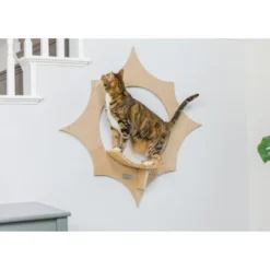 Armarkat Sun Shape Cat Wall Shelves, Modern Wall-Mounted Climbing Cats Furniture -PawHut Store GUEST c5d66db1 67c0 496a a440 31c3914b8e23