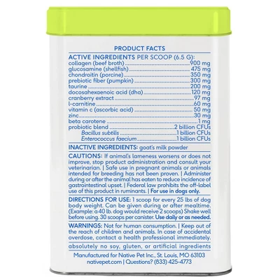 Native Pet The Daily Supplement For Dogs With Goat's Milk – 7oz 1 Native Pet The Daily Supplement For Dogs With Goat's Milk – 7oz