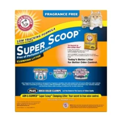 Arm & Hammer Fragrance Free Super Scoop Clumping Litter - 29lbs 8 Arm & Hammer Fragrance Free Super Scoop Clumping Litter - 29lbs -PawHut Store GUEST c61c76d3 1074 411c 9f6f 7a7f0f817bc8