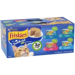Purina Friskies Paté Wet Cat Food Seafood Fish Flavor Favorites - 5.5oz/32ct Variety Pack -PawHut Store GUEST c6f56f73 359a 4746 a894 a537077ad8b5