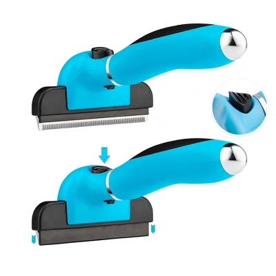 BOSHEL Deshedding Dog Brush – Upgraded Easy Clean Dog Grooming Brush Reduces Shedding Up To 95% - Deshedding Tool For Pets Of Long & Short Hair Pet 3 BOSHEL Deshedding Dog Brush – Upgraded Easy Clean Dog Grooming Brush Reduces Shedding Up To 95% - Deshedding Tool For Pets Of Long & Short Hair Pet - Image 3