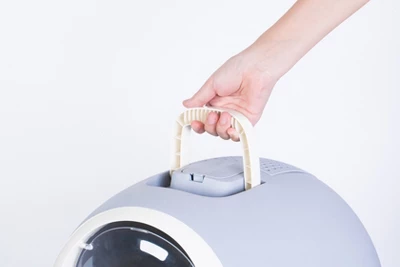 PawsMark Fully Enclosed Hooded Litter Pan With Front Entry Odor Close Door, Cat Litter Scoop Included 7 PawsMark Fully Enclosed Hooded Litter Pan With Front Entry Odor Close Door, Cat Litter Scoop Included - Image 7