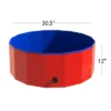 Pet Adobe Foldable Pet Pool And Bath Tub - 30.5", Red/Blue