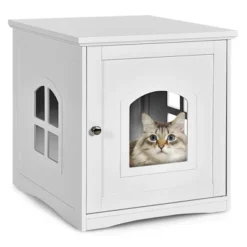 Costway Cat House Side Table Nightstand Puppy Pet Home Litter Box Enclosure 19 Costway Cat House Side Table Nightstand Puppy Pet Home Litter Box Enclosure -PawHut Store GUEST cb46d35d 7d51 49e7 aee3 5c8940c3ed4a