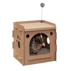FurHaven Corrugated House Cat Scratcher With Catnip -PawHut Store GUEST cbd92332 b986 48bd afed 98dc0d374e32