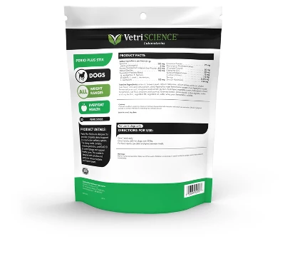 VetriScience Perio Plus Dental Health And Breath Freshening Stix For Dogs, Chicken Liver Flavor,30 Ct 1 VetriScience Perio Plus Dental Health And Breath Freshening Stix For Dogs, Chicken Liver Flavor,30 Ct