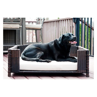 Iconic Pet Beds For Dogs And Cats - Rattan Rectangular Sofa - Black 9 Iconic Pet Beds For Dogs And Cats - Rattan Rectangular Sofa - Black - Image 9