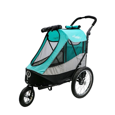 Petique Trailblazer Jogger, Dog Cart For Medium Size Pets, Ventilated Pet Stroller For Cats & Dogs 2 Petique Trailblazer Jogger, Dog Cart For Medium Size Pets, Ventilated Pet Stroller For Cats & Dogs - Image 2