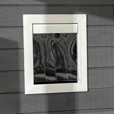 PawHut Walk-in Catio Outdoor Cat Enclosure, 7 Perches & Divided Den, Outdoor Cat House Weatherproof, Cat Shelter Kitty House Cat Cage, Cat Gift, Gray 5 PawHut Walk-in Catio Outdoor Cat Enclosure, 7 Perches & Divided Den, Outdoor Cat House Weatherproof, Cat Shelter Kitty House Cat Cage, Cat Gift, Gray - Image 5