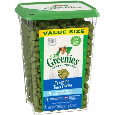 Greenies Tempting Tuna Flavor Dental Cat Treats 8 Greenies Tempting Tuna Flavor Dental Cat Treats - Image 8