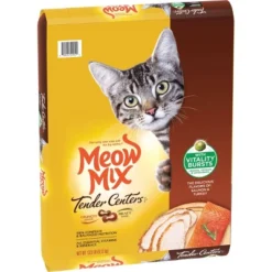 Meow Mix Tender Centers With Flavors Of Salmon & Turkey Adult Complete & Balanced Dry Cat Food - 13.5lbs -PawHut Store GUEST d1ff8cb8 272a 4816 820a 49a1ebf645e4