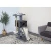 Go Pet Club 49" Sequoia Cat Tree Condo With Jungle Rope And Sisal Scratching Board LP-854 - Gray/Black