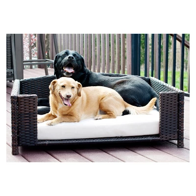 Iconic Pet Beds For Dogs And Cats - Rattan Rectangular Sofa - Black 7 Iconic Pet Beds For Dogs And Cats - Rattan Rectangular Sofa - Black - Image 7