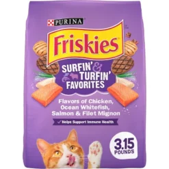 Purina Friskies Surfin&Turfin Favorites With Flavors Of Chicken, Whitefish, Salmon & Filet Adult Balanced Dry Cat Food -PawHut Store GUEST d2a16aee d512 4585 8d0b 68d2e535f2a2