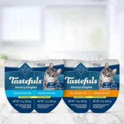 Blue Buffalo Tastefuls Savory Singles Adult Cuts In Gravy Wet Cat Food Variety Pack With Chicken And Turkey Entrée - 12ct/31.2oz -PawHut Store GUEST d33a3231 1b00 4a5e 9ba5 06a52bcd9989