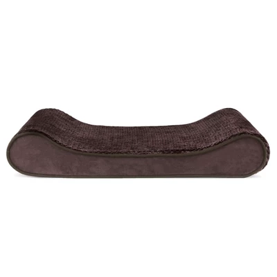 FurHaven Minky Plush & Velvet Luxe Lounger Gel Top Dog Bed 1 FurHaven Minky Plush & Velvet Luxe Lounger Gel Top Dog Bed