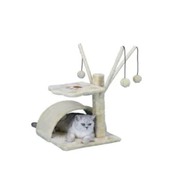 Go Pet Club 22" Cat Tree Condo With Dangling Toys And Scratching Pad F15 -PawHut Store GUEST d47ce122 a9fa 4c15 9e4f c2c9ebe0bcaa