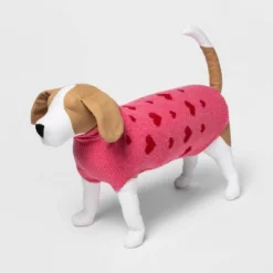 Dog And Cat Sweater - Pink/Red - Boots & Barkley™ -PawHut Store GUEST d62d6329 793a 4604 b134 02094e1effe7