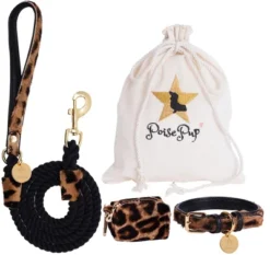 PoisePup – Luxury Pet Dog Collar – Soft Premium Italian Leather Padded Adjustable Collar For Small, Medium And Large Dogs - Wildest One