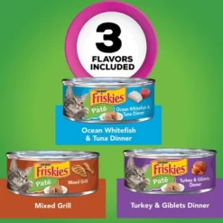 Purina Friskies Paté Wet Cat Food Fish, Tuna, Mixed Grill & Turkey - 5.5oz/24ct Variety Pack -PawHut Store GUEST d83191d1 6d79 4ad4 800e 794339121785