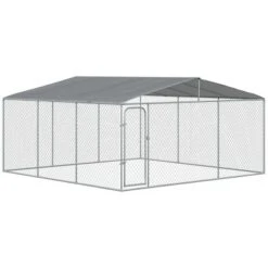 PawHut Outdoor Metal Dog Kennel, Pet Playpen With Steel Lock, Mesh Sidewalls And Cover For Backyard & Patio 19 PawHut Outdoor Metal Dog Kennel, Pet Playpen With Steel Lock, Mesh Sidewalls And Cover For Backyard & Patio -PawHut Store GUEST d863d5df adf9 4676 b1fc 025099196ed8