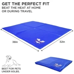 Arf Pets Dog Cooling Mat, Self Cooling Pet Bed - 32" X 38" Cold Pad