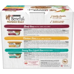 Beneful Prepared Meals Lamb, Chicken And Beef Stew Wet Dog Food Variety Pack
