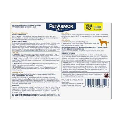 PetArmor Plus Flea And Tick Topical Treatment For Dogs 2 PetArmor Plus Flea And Tick Topical Treatment For Dogs - Image 2