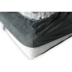 Canine Creations Pillow Top Rectancle Dog Bed - Charcoal