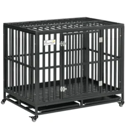 PawHut Heavy Duty Dog Cage Metal Kennel And Crate Dog Playpen With Lockable Wheels, Slide-out Tray And Anti-Pinching Floor 16 PawHut Heavy Duty Dog Cage Metal Kennel And Crate Dog Playpen With Lockable Wheels, Slide-out Tray And Anti-Pinching Floor -PawHut Store GUEST ddf026fd 9410 496e 9f1a f966560dfe9c