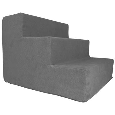 Precious Tails High Density Foam Steps Dog Stairs - Gray 4 Precious Tails High Density Foam Steps Dog Stairs - Gray - Image 4