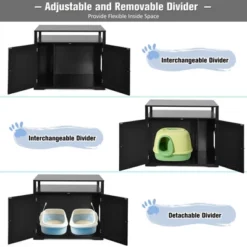 Costway Wooden Cat Litter Box Enclosure Hidden Cat Washroom W/ Storage Layer 18 Costway Wooden Cat Litter Box Enclosure Hidden Cat Washroom W/ Storage Layer -PawHut Store GUEST ddfc7541 14ff 4718 8cd1 7a967a07d65e