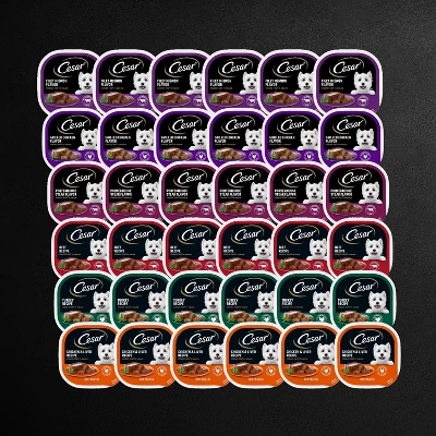 Cesar Classic Loaf In Sauce Grilled Chicken, Filet Mignon, Porterhouse Steak, Beef, Chicken & Liver And Turkey Adult Wet Dog Food - 3.5oz/36ct 4 Cesar Classic Loaf In Sauce Grilled Chicken, Filet Mignon, Porterhouse Steak, Beef, Chicken & Liver And Turkey Adult Wet Dog Food - 3.5oz/36ct - Image 4