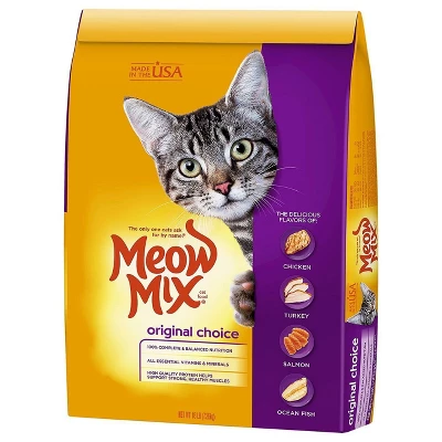 Meow Mix Original Choice With Flavors Of Chicken, Turkey & Salmon Adult Complete & Balanced Dry Cat Food 2 Meow Mix Original Choice With Flavors Of Chicken, Turkey & Salmon Adult Complete & Balanced Dry Cat Food - Image 2