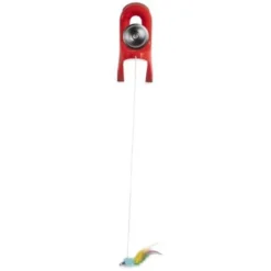 JW Pet Springstring Feathered Mouse Interactive Cat Toy