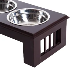 PawHut Durable Wooden Dog Feeding Station With 2 Included Dog Food Bowls And A Non-Slip Base 10 PawHut Durable Wooden Dog Feeding Station With 2 Included Dog Food Bowls And A Non-Slip Base -PawHut Store GUEST e206c624 0945 4365 8a2b cdf49b51938e