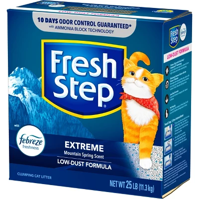 Fresh Step Extreme Scented Litter With The Power Of Febreze Clumping Cat Litter - Mountain Spring 3 Fresh Step Extreme Scented Litter With The Power Of Febreze Clumping Cat Litter - Mountain Spring - Image 3