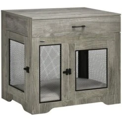 PawHut Dog Crate Furniture With Soft Water-Resistant Cushion, Dog Crate End Table With Drawer, Puppy Crate For Small Dogs Indoor With 2 Doors 12 PawHut Dog Crate Furniture With Soft Water-Resistant Cushion, Dog Crate End Table With Drawer, Puppy Crate For Small Dogs Indoor With 2 Doors -PawHut Store GUEST e3585301 8d7f 40f6 b473 cbeac2dc80de