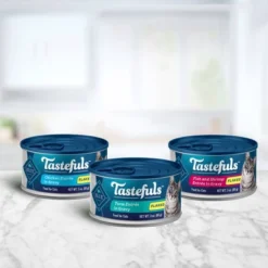 Blue Buffalo Tastefuls Natural Flaked Wet Cat Food Variety Pack, Tuna, Chicken, Fish & Shrimp Entrées In Gravy - 3oz/12ct -PawHut Store GUEST e433d51f 4ee7 4a00 95ba 2db035a5917c