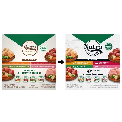 Nutro Natural Grain-Free Beef, Lamb, Chicken, Turkey Adult Wet Dog Food - 3.5oz/24ct 2 Nutro Natural Grain-Free Beef, Lamb, Chicken, Turkey Adult Wet Dog Food - 3.5oz/24ct - Image 2