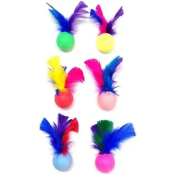 Go Cat Feather Pong Attachment- 1 Unit Assorted Colors