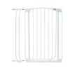 Bindaboo B1125 Baby Pet Safety Gate 3.5 Inch Wide Steel Gate Extension For Wide Doors, Stairs, Hallways, And Large Entryways, White, Set Of 1
