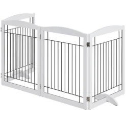 Yaheetech 31.5″ Height Pet Gate With Wood And Wire For Doorway -PawHut Store GUEST e765c5f8 b9cd 4a67 9c8f c828e2b3899c