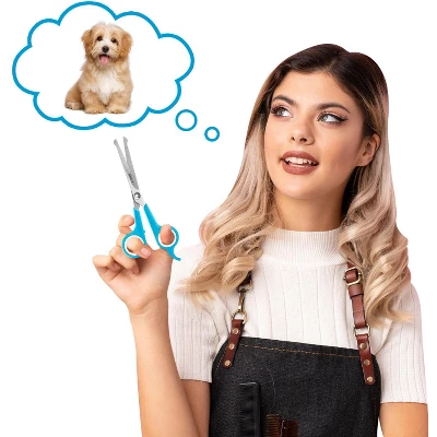 BOSHEL Dog Grooming Scissors Set - 3 Dog Grooming Shears - 1 Large Straight Dog Scissors - 1 Micro-serrated Scissors - 1 Dog Thinning Shears 6 BOSHEL Dog Grooming Scissors Set - 3 Dog Grooming Shears - 1 Large Straight Dog Scissors - 1 Micro-serrated Scissors - 1 Dog Thinning Shears - Image 6