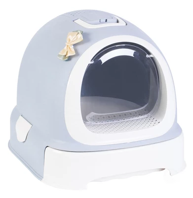 PawsMark Fully Enclosed Hooded Litter Pan With Front Entry Odor Close Door, Cat Litter Scoop Included 8 PawsMark Fully Enclosed Hooded Litter Pan With Front Entry Odor Close Door, Cat Litter Scoop Included - Image 8