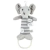 Luvable Friends Pet Squeaky Plush Dog Toy With Rope, Elephant, One Size