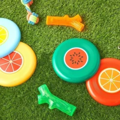 Zodaca 8 Pack Flying Discs Toys For Catch Game, Fetching Toy For Outdoors (9 In)