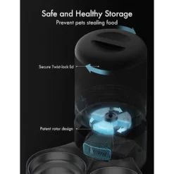 PETLIBRO Automatic Cat Feeder For Two Cats, 5L Dry Food Dispenser With Splitter And Two Stainless Bowls, 10s Meal Call And Timer Setting For Cat & Dog -PawHut Store GUEST ef392c96 0b61 4049 a5ae 3858986b07e1